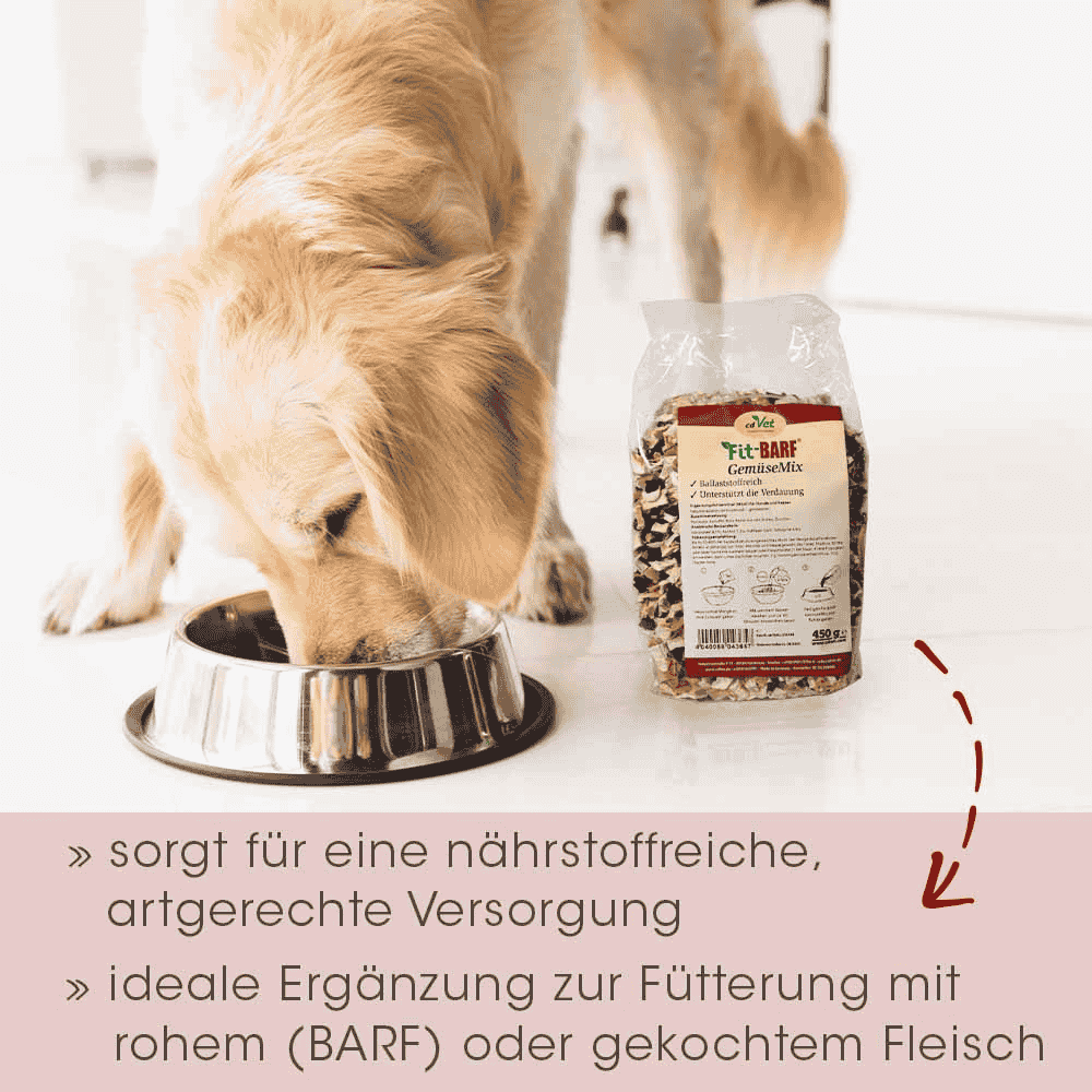 Fit-BARF GemüseMix für Hunde und Katzen mit Hund