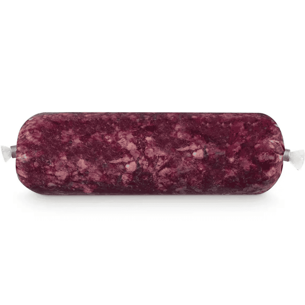 Rinderhalsfleisch für Hunde und Katzen in der Wurstverpackung