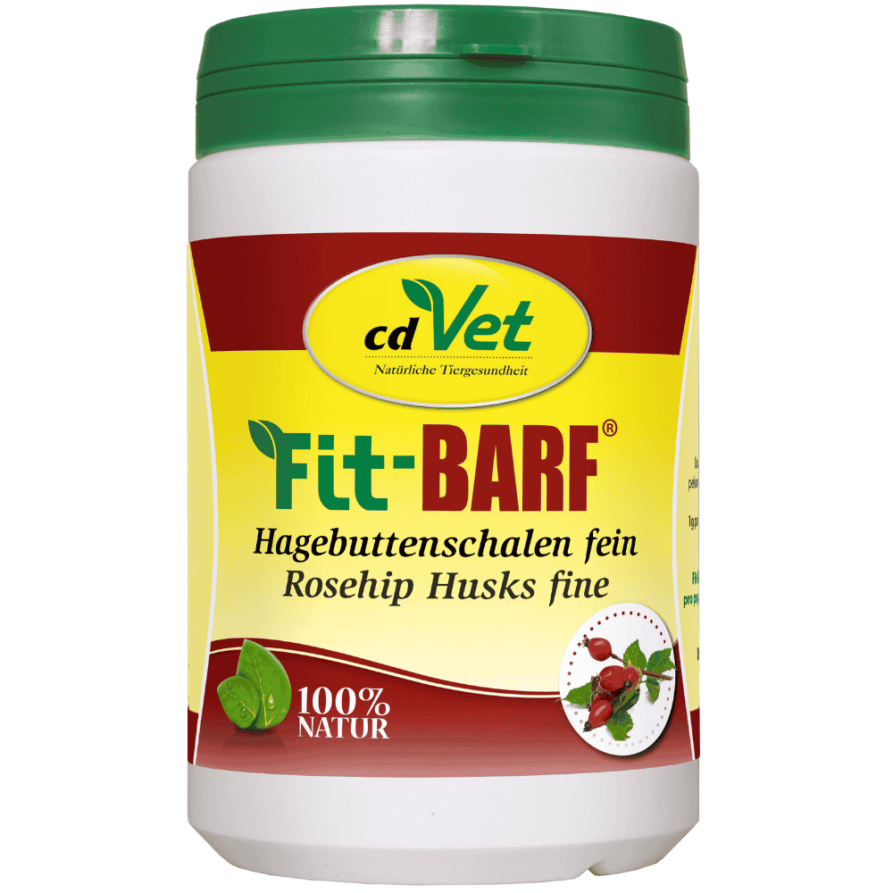 Fit-BARF Hagebuttenschalen fein für Hunde in der 500 g Dose