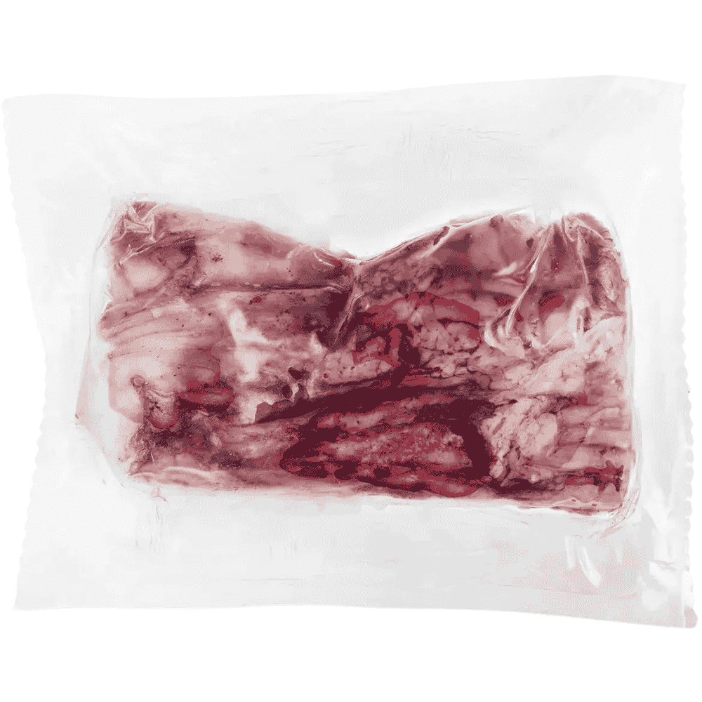 Rinder-Nackensehnen für Hunde in der Päckchenverpackung