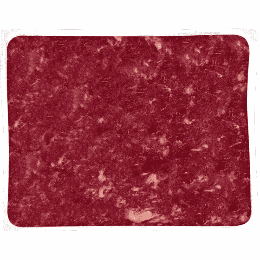 Rindermuskelfleisch gewolft Frostfutter für Hunde und Katzen in der Päckchenverpackung