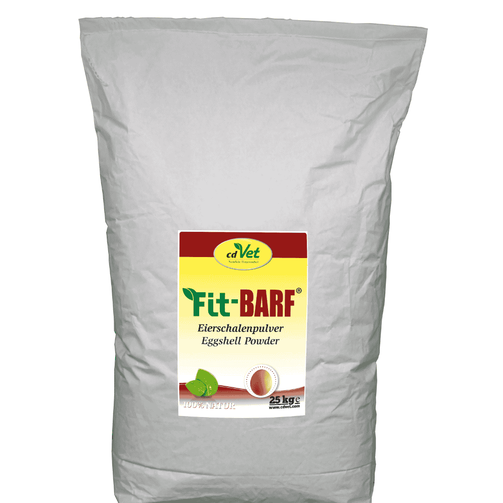 Fit-BARF Eierschalenpulver für Hunde und Katzen im 25 kg Sack