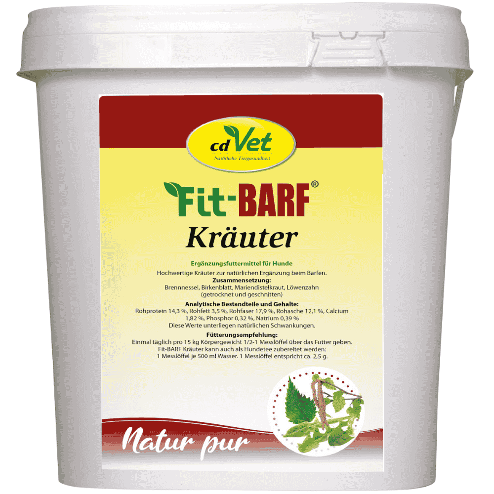 Fit-BARF Kräuter für Hunde im 600 g Eimer