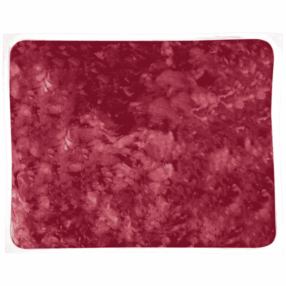 Maulfleisch vom Rind für Hunde in der Päckchenverpackung