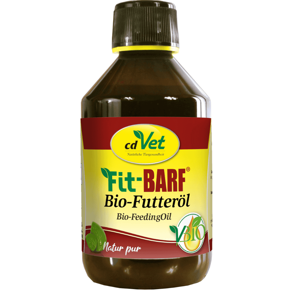 Fit-BARF Bio-Futter-Öl für Hunde und Katzen in der 250 ml Flasche