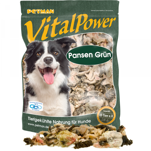 Petman Vital Power Pansen grün Hundefutter 1000 g