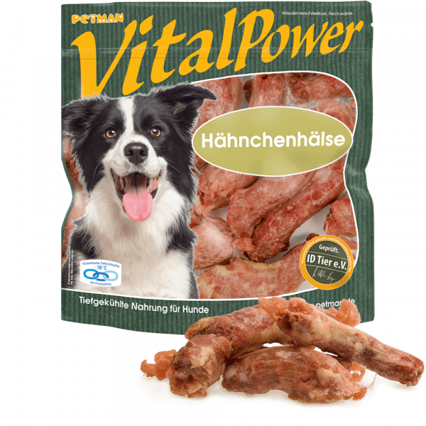 Petman Vital Power Hähnchenhälse Hundefutter 600 g