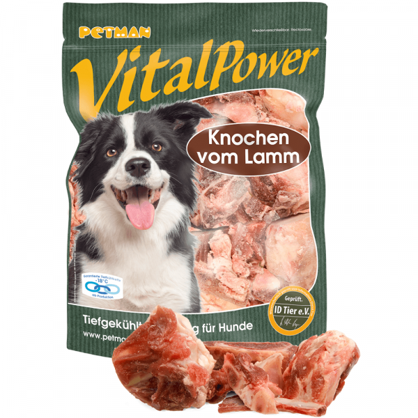 Petman Vital Power Knochen vom Lamm Hundefutter 800 g