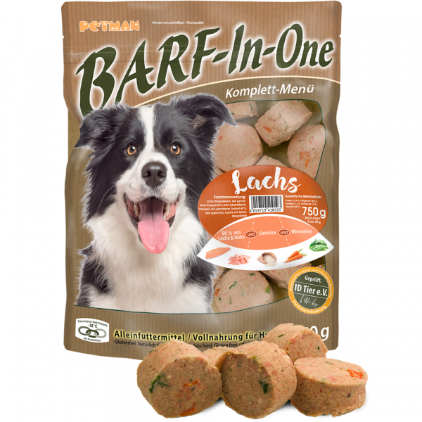 Petman BARF-In-One Lachs Hundefutter 750 g