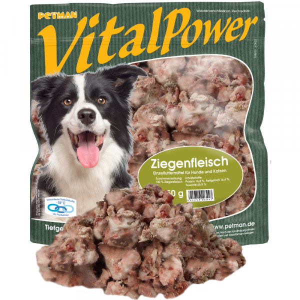 Petman Vital Power Ziegenfleisch Hundefutter 450 g