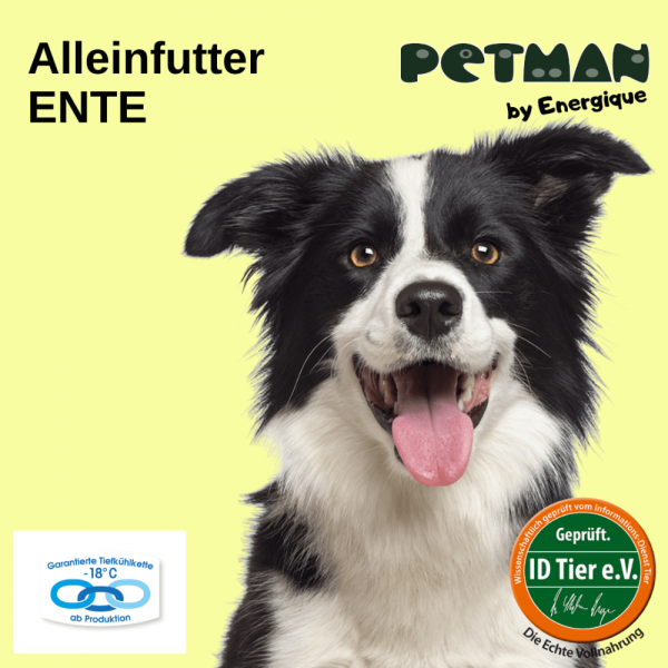 Petman by Energique Alleinfutter Ente Hundefutter 12 kg