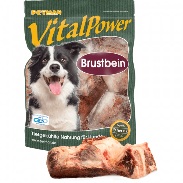 Petman Vital Power Brustbein vom Rind Hundefutter 1000 g
