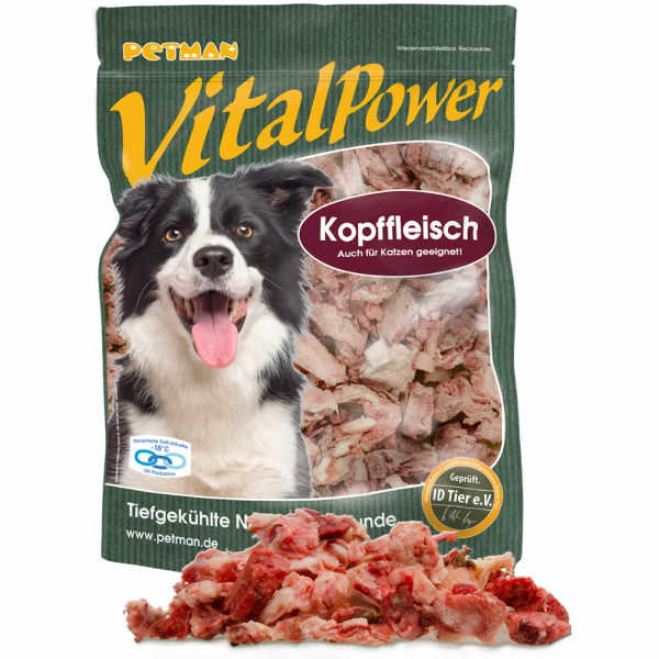 Petman Vital Power Kopffleisch Hundefutter 1000 g